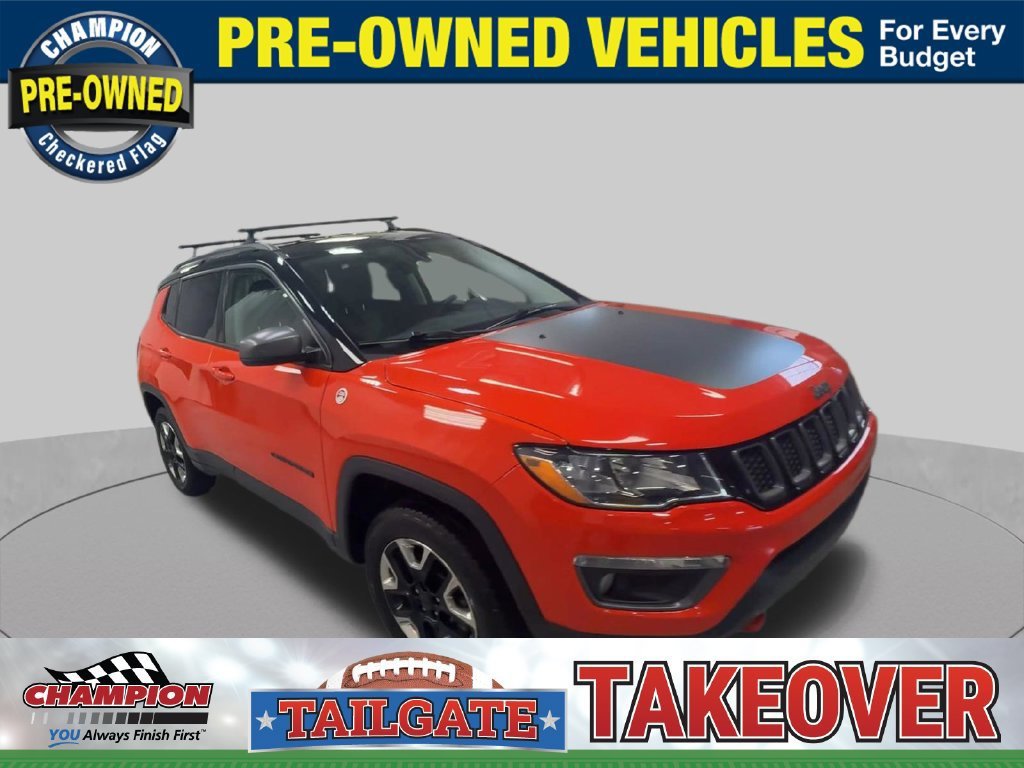 Used 2018 Jeep Compass Trailhawk with VIN 3C4NJDDB5JT143441 for sale in Royal Oak, MI