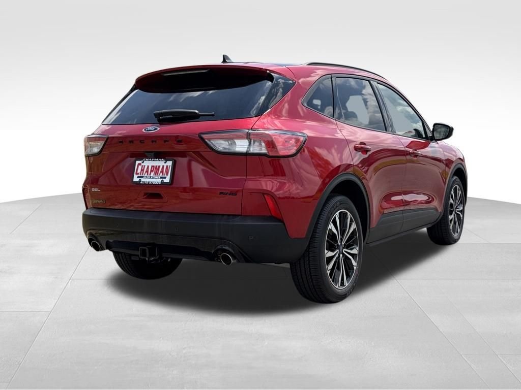 Certified Used 2022 Red Metallic Ford SEL image 6