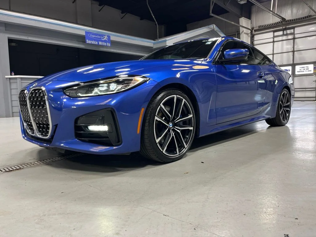 Used 2021 Blue Metallic BMW 430i image 3
