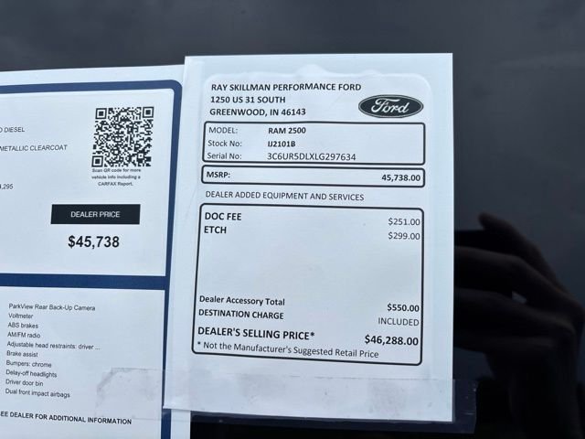 Certified Used 2020 Billet Silver Clearcoat Metallic Ram Big Horn image 3