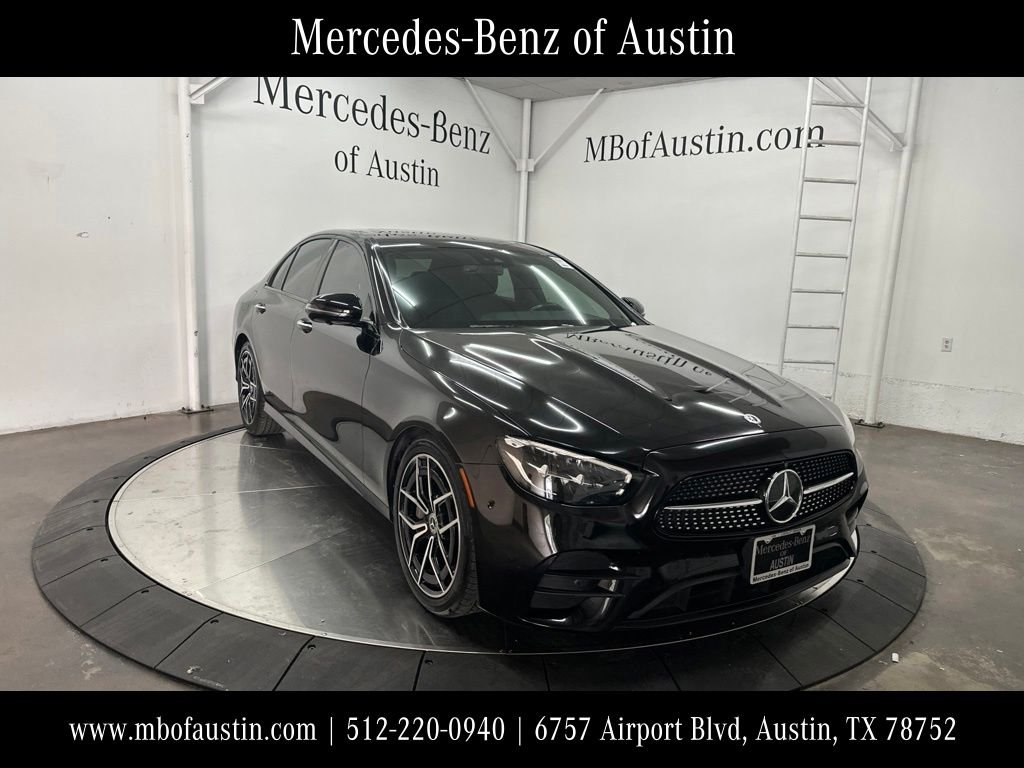 Used 2022 Black Mercedes-Benz E 350 image 1