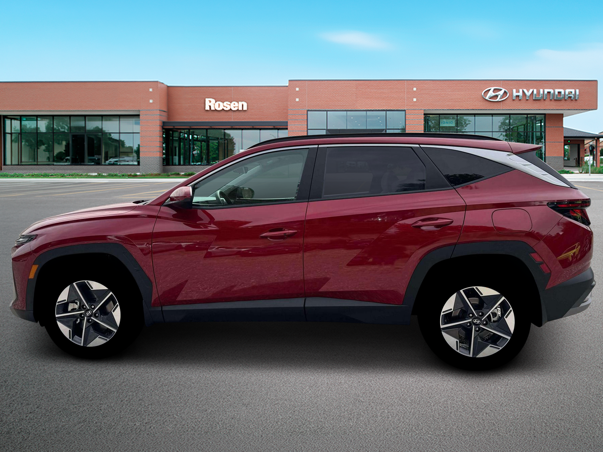 New 2026 Red Hyundai SEL AWD image 3