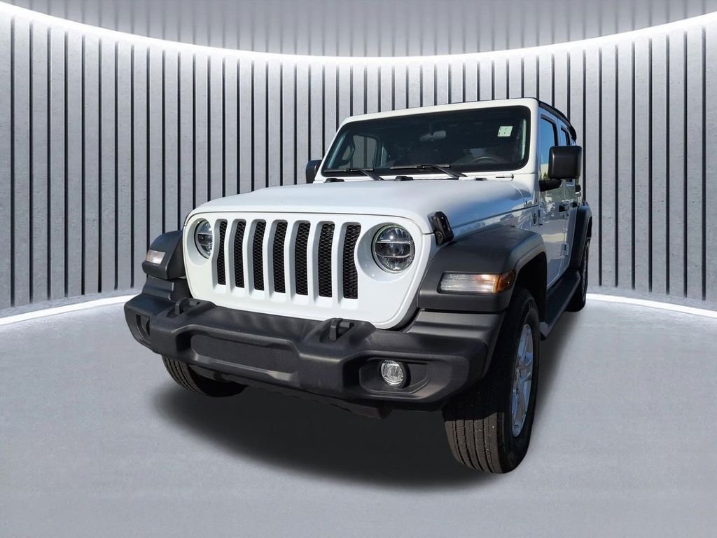 Used 2021 Bright White Clearcoat Jeep Unlimited Sport S image 9
