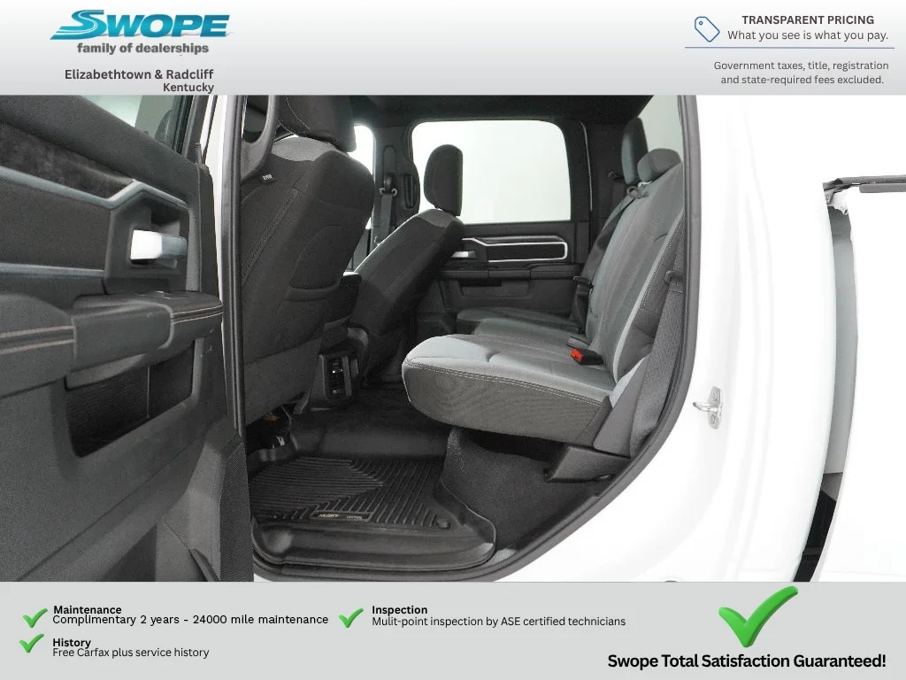 Used 2024 Bright White Clearcoat Ram Big Horn image 9