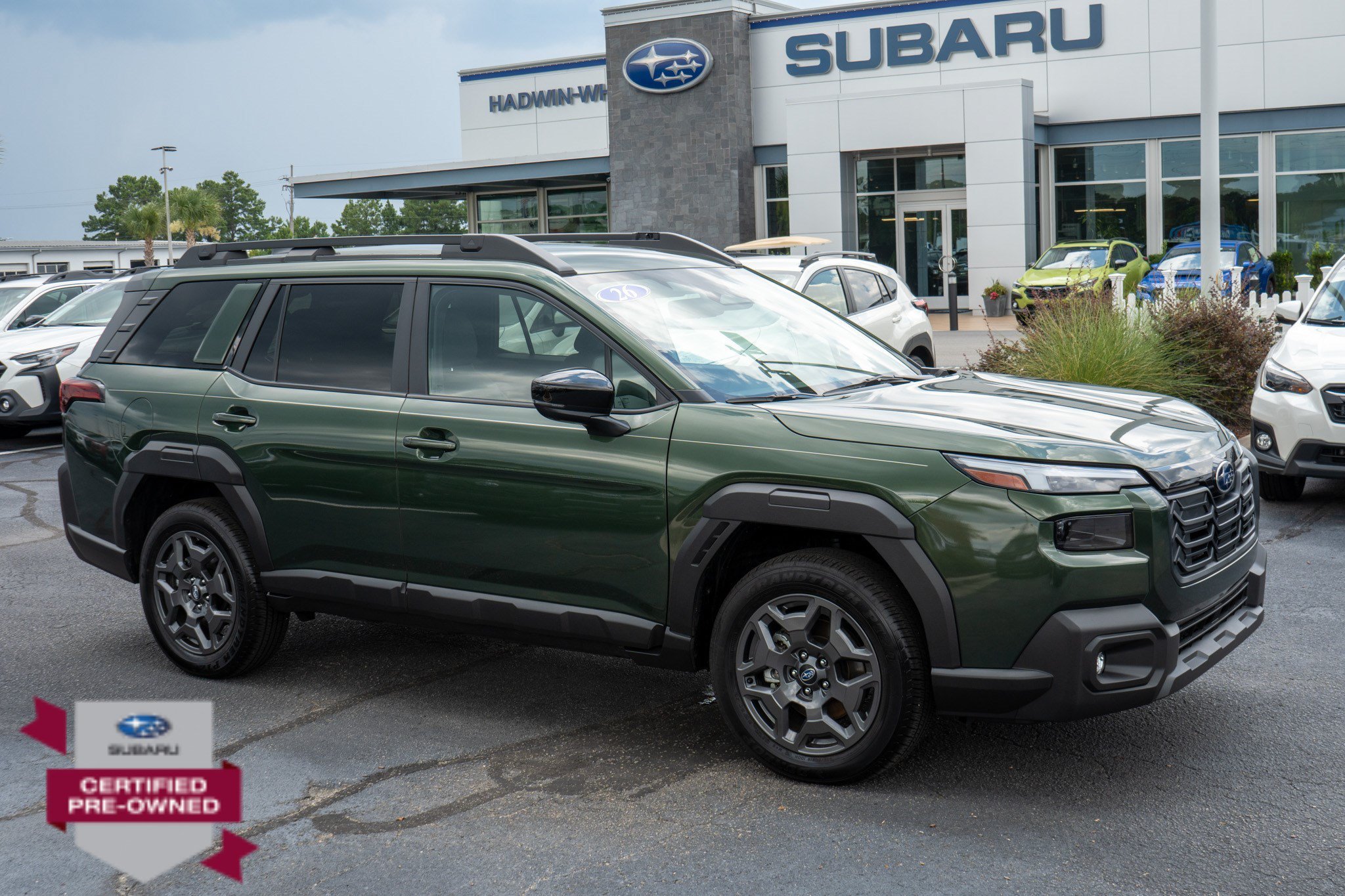 Certified Used 2026 Deep Emerald Green Pearl Subaru Premium image 1