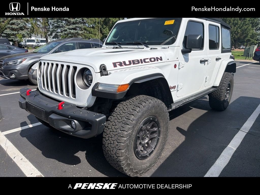 Used 2023 Bright White Clearcoat Jeep Rubicon image 1