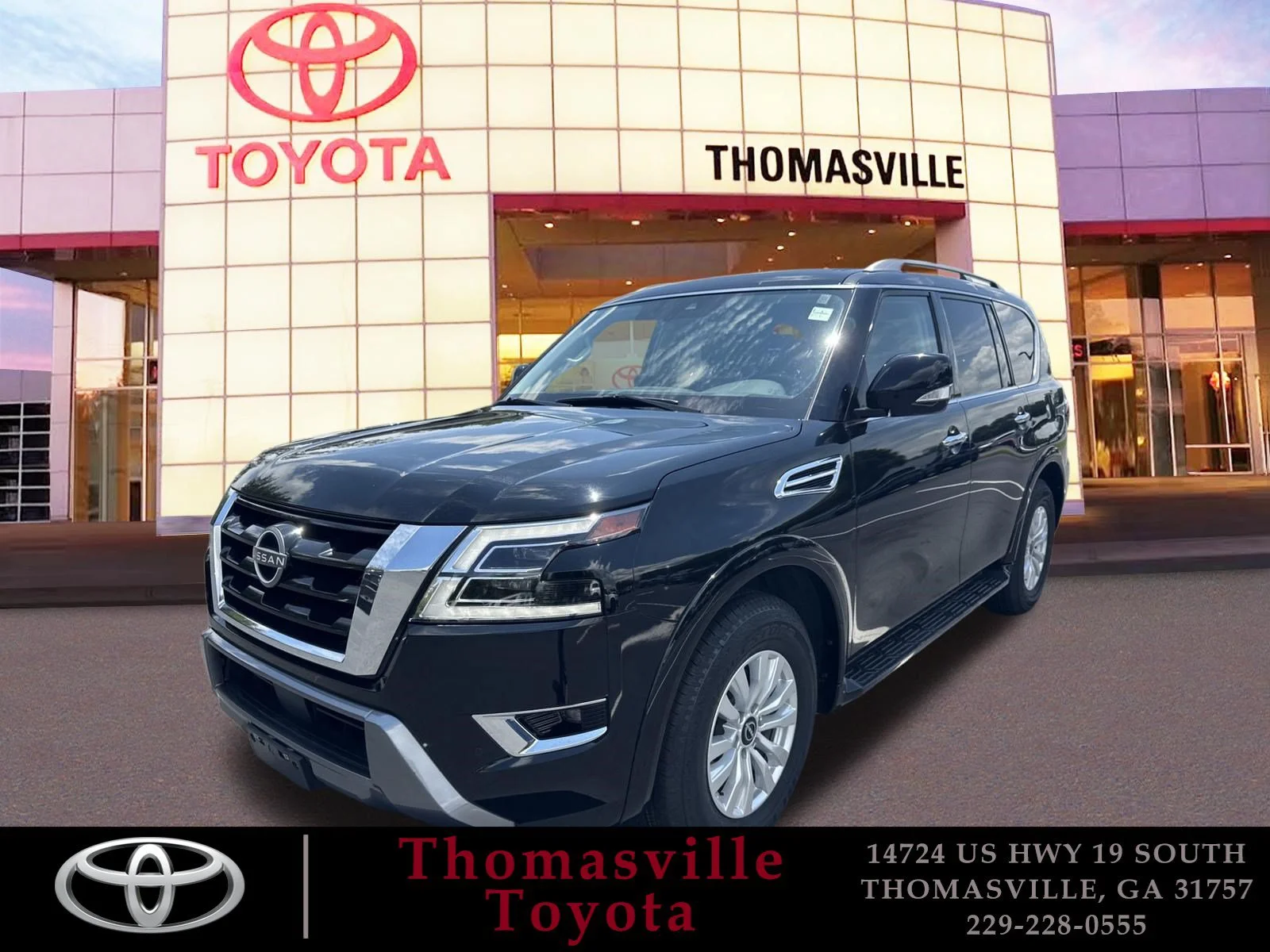 Used 2024 Super Black Nissan SV image 1