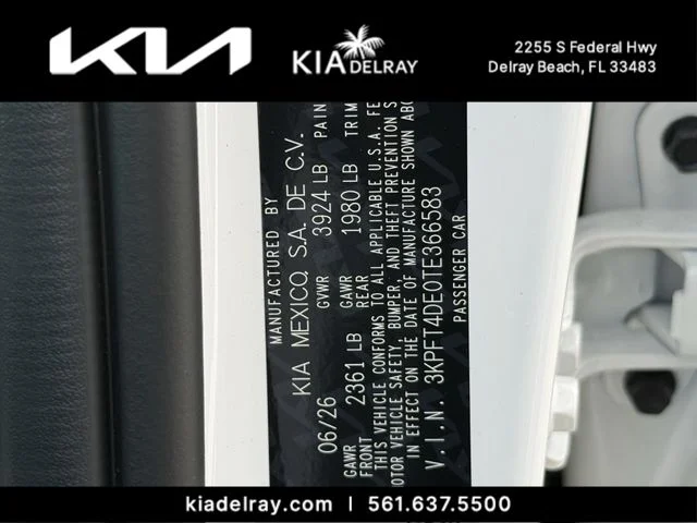 New 2026 White Kia LX image 30