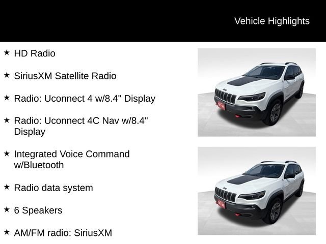 Certified Used 2022 Bright White Clearcoat Jeep Trailhawk image 9