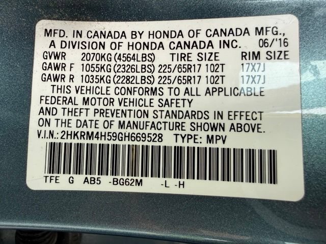 Used 2016 Mountain Air Metallic Honda EX image 13