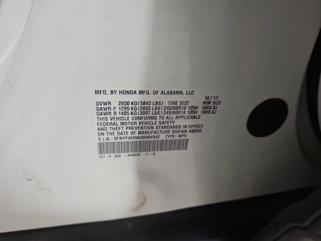 Used 2017 White Honda EX-L image 29