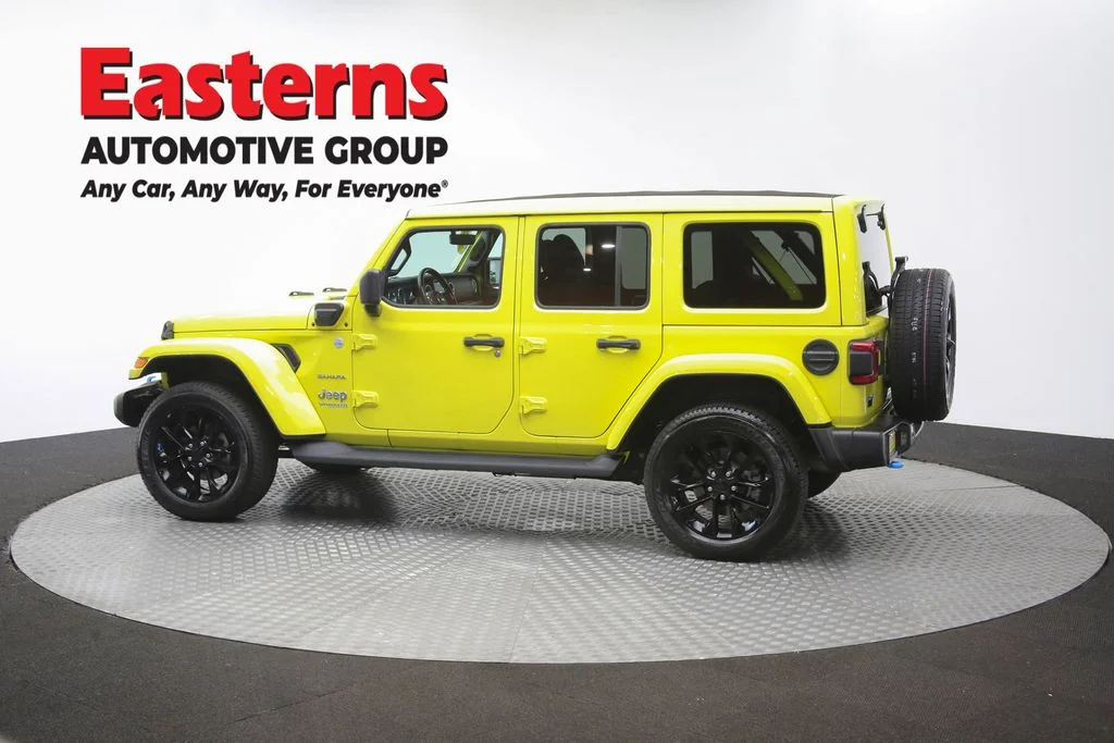 Used 2022 Yellow Jeep Unlimited Sahara 4xe image 62
