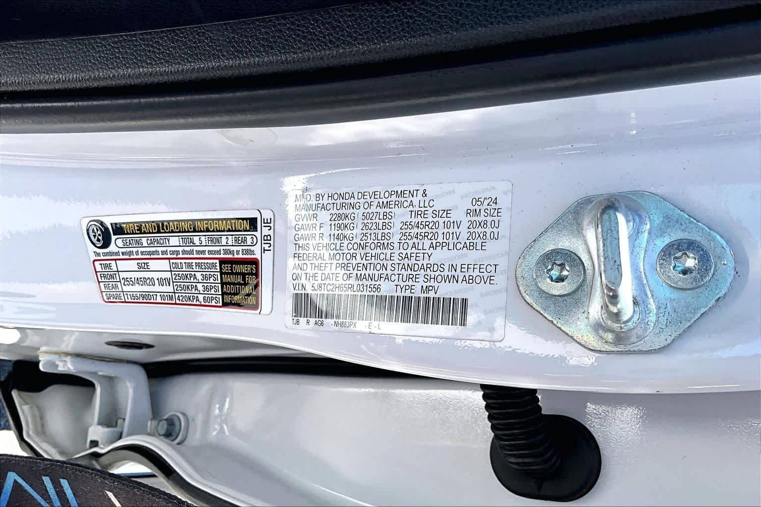 Used 2024 Platinum White Pearl Acura w/A-Spec Package image 34