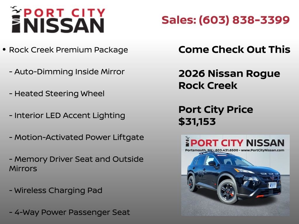 New 2026 Super Black Nissan Rock Creek® image 9
