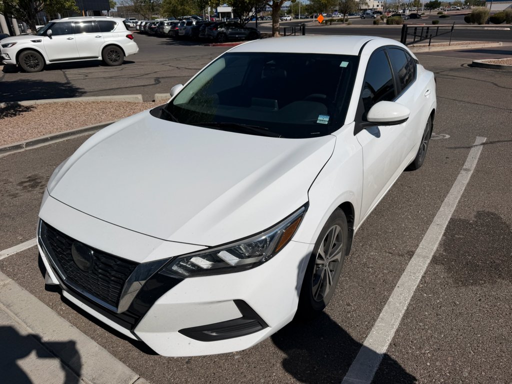 Used 2020 Aspen White Tricoat Nissan SV image 1