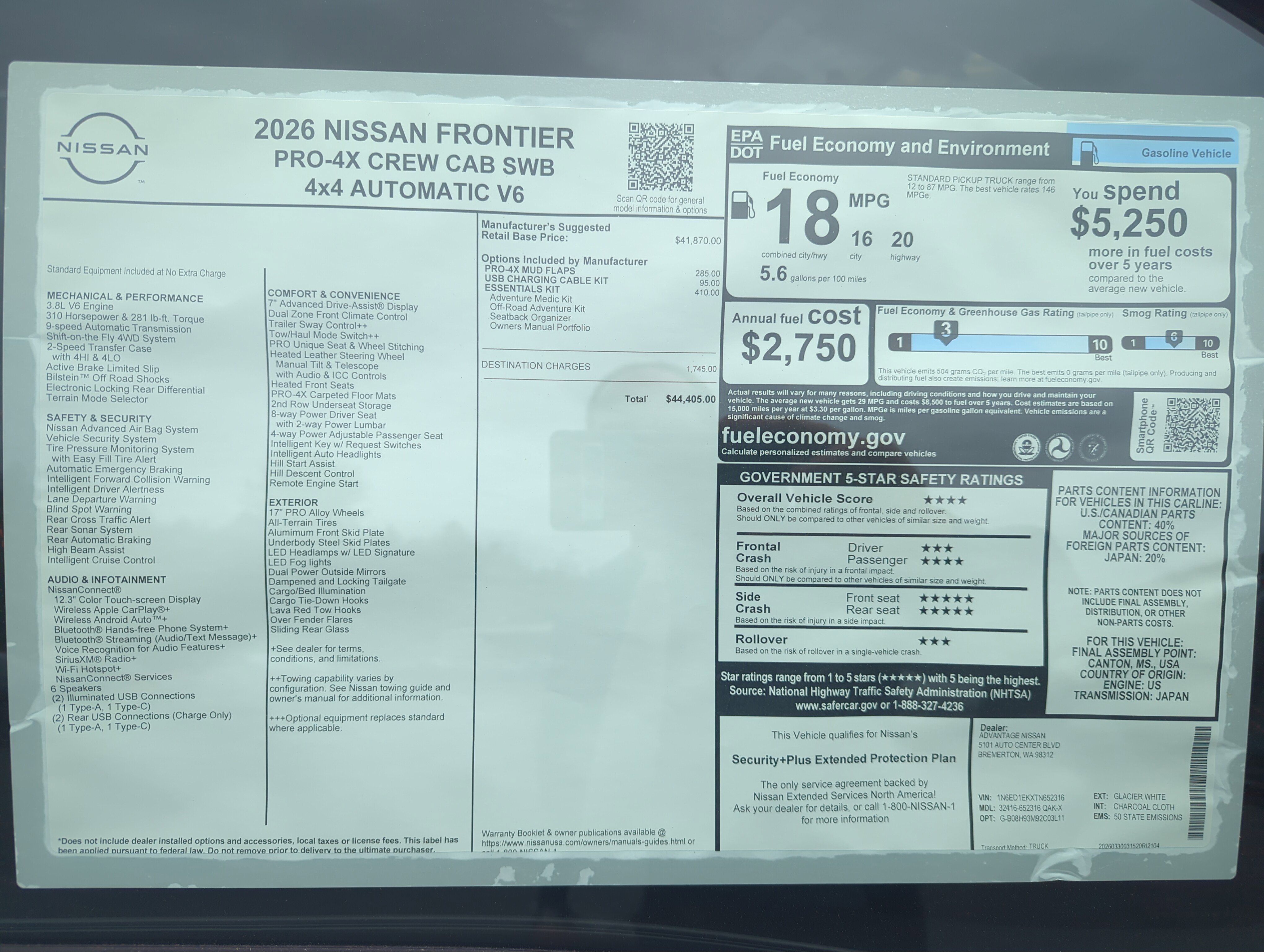 New 2026 Glacier White Nissan PRO-4X image 30