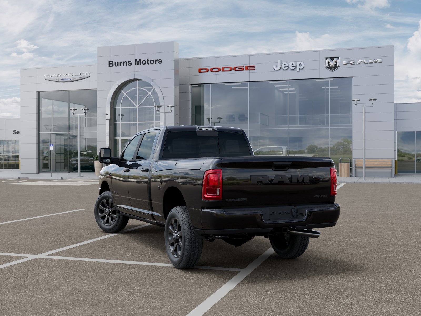 New 2027 Diamond Black Crystal Pearl-Coat Exterior Paint RAM Laramie Night Edition image 29