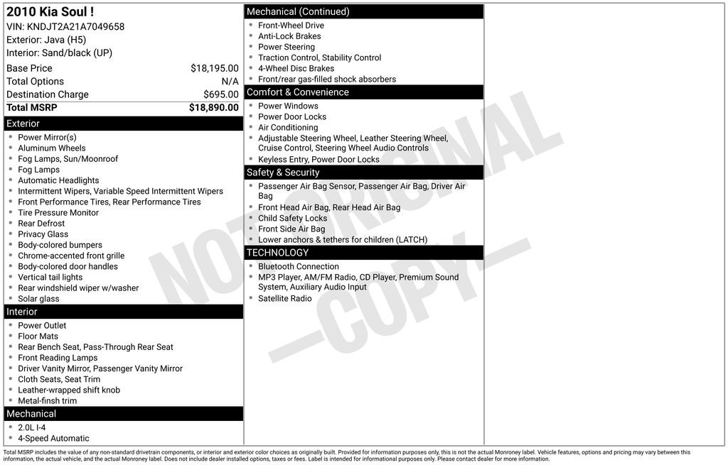 Used 2010 Java Kia Exclaim image 4
