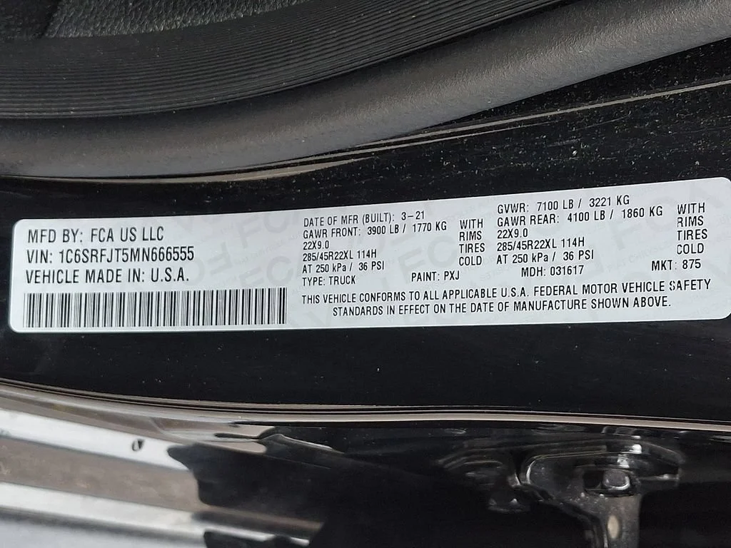 Used 2021 Black Ram Laramie Crew Cab 4x4 5
