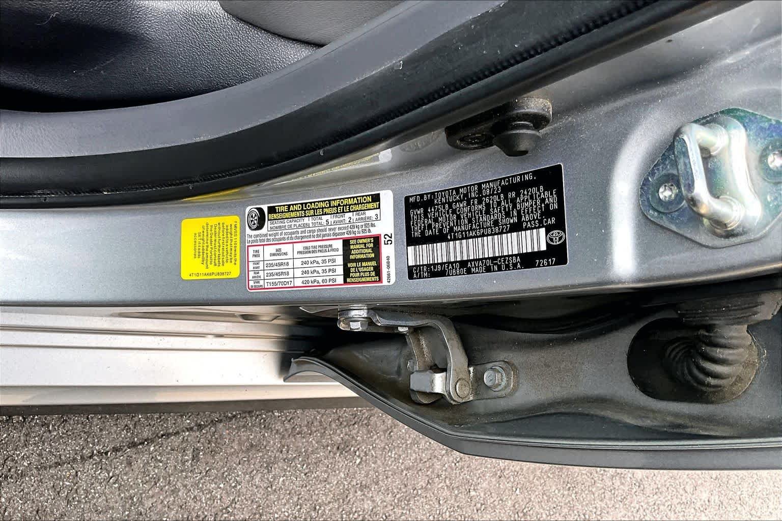 Certified Used 2023 Celestial Silver Metallic Toyota SE image 34