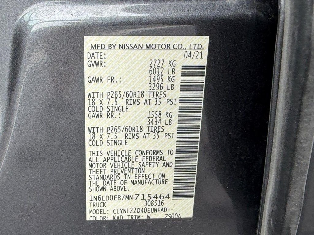 Used 2021 Gray Nissan SV image 26