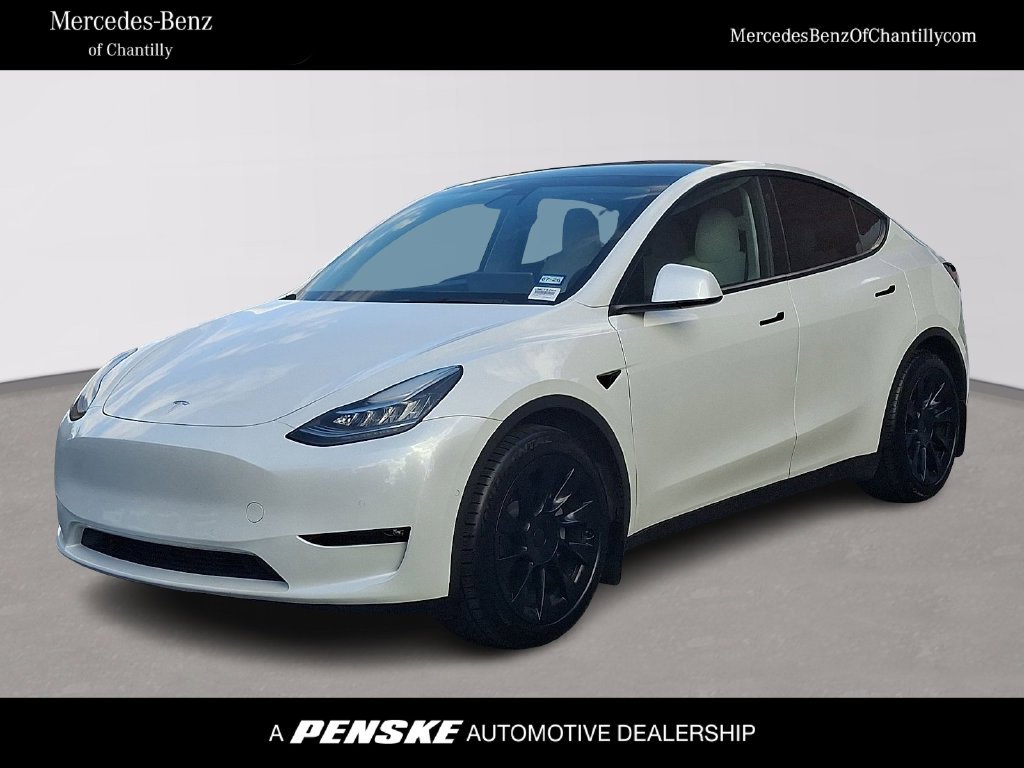 Used 2021 Pearl White Multi-Coat Tesla Long Range image 1