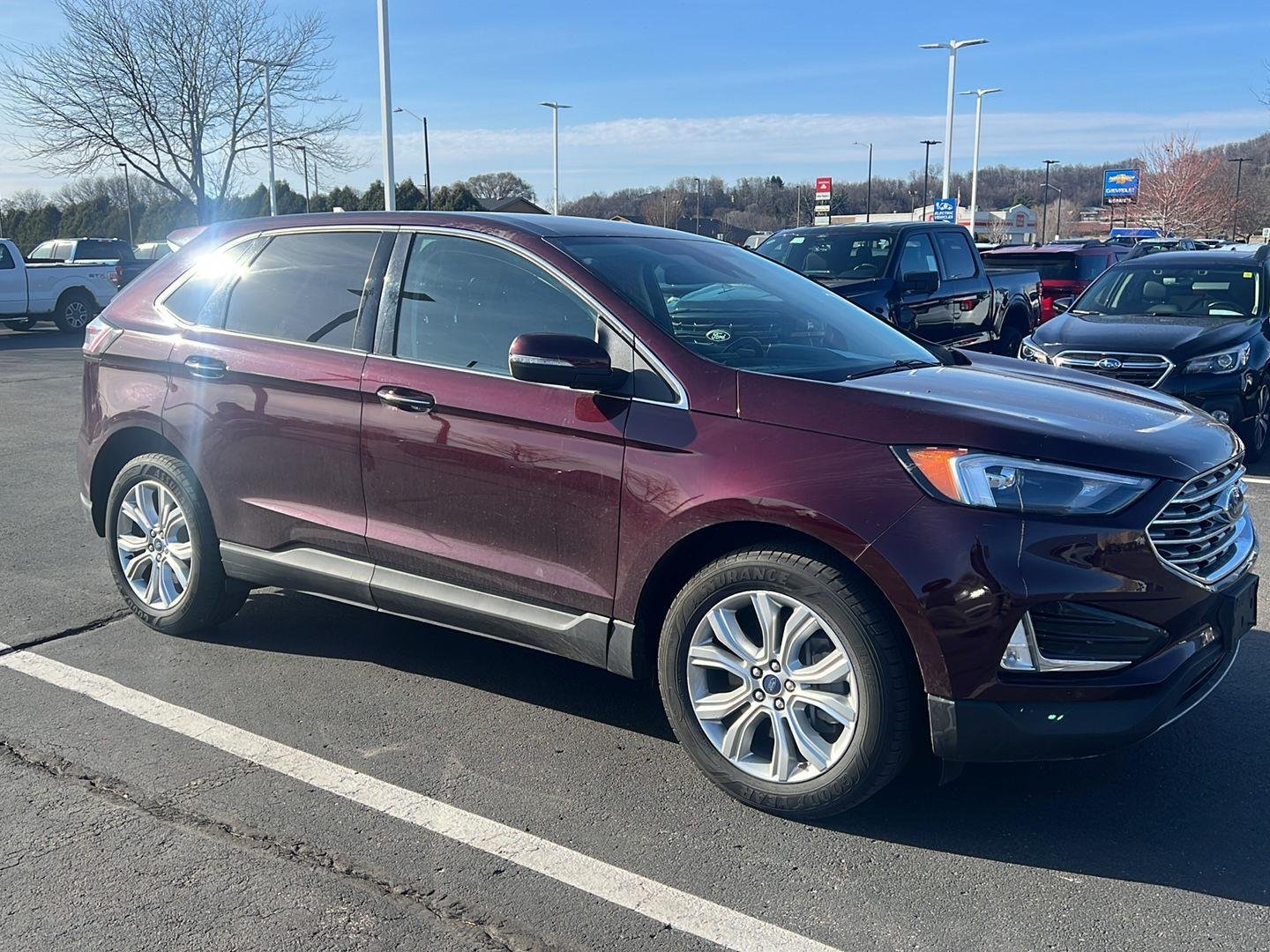 Used 2022 Ford Edge Titanium with VIN 2FMPK4K9XNBA51874 for sale in Winona, Minnesota