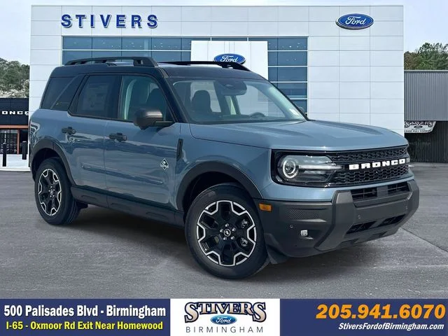 New 2026 Azure Gray Metallic Tri-Coat Ford Outer Banks image 1