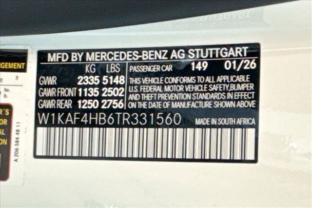 New 2026 Polar White Mercedes-Benz C 300 image 60