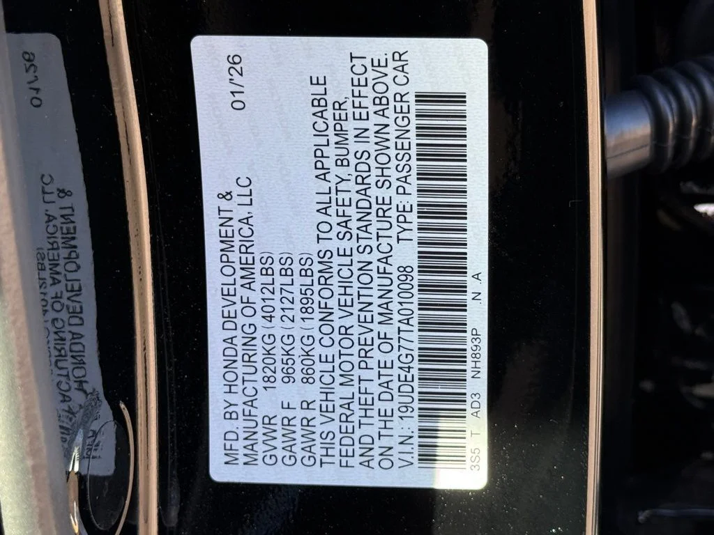 New 2026 Majestic Black Pearl Acura A-Spec Tech Package image 27