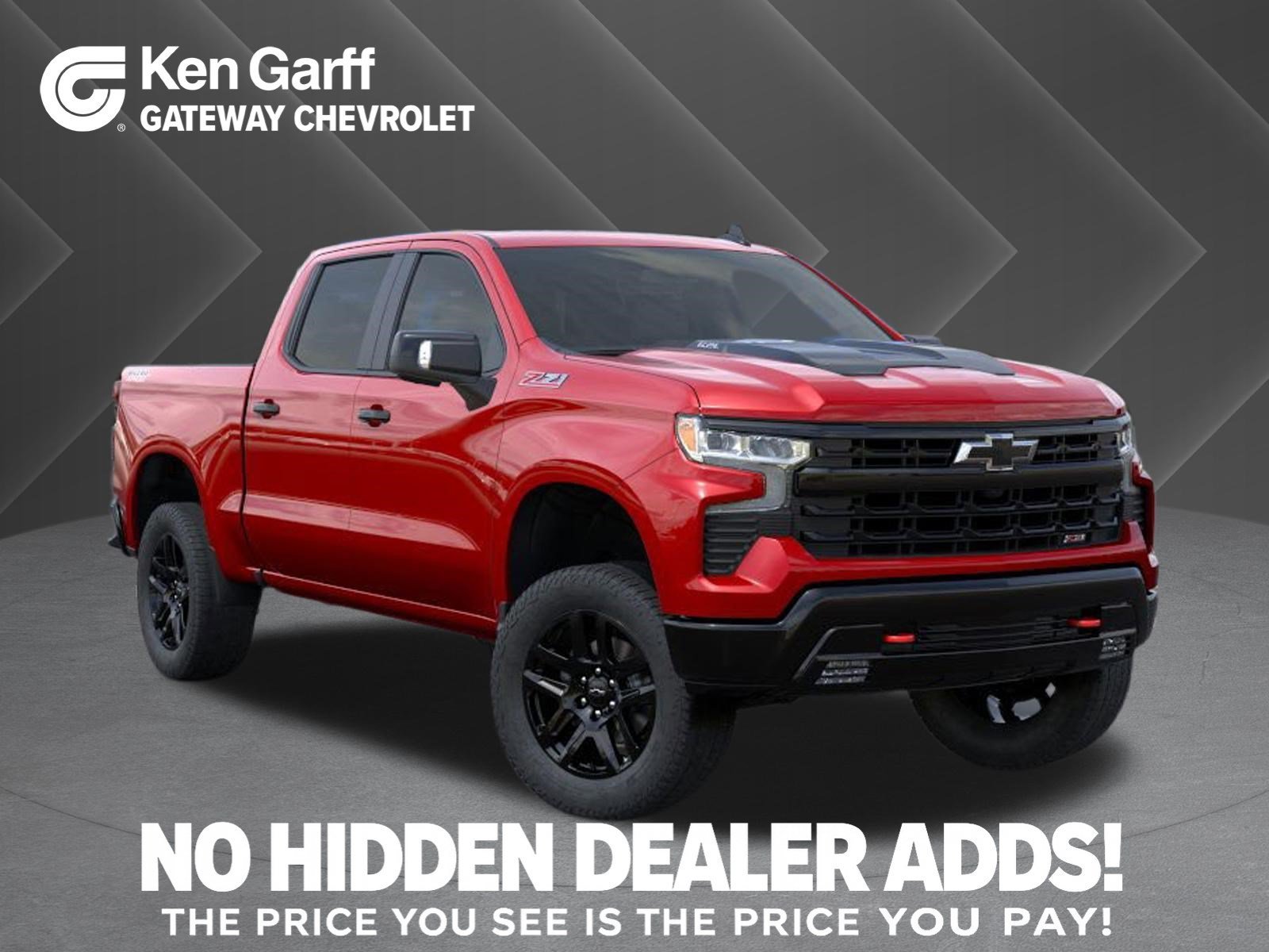 New 2026 Radiant Red Tintcoat Chevrolet LT Trail Boss image 1