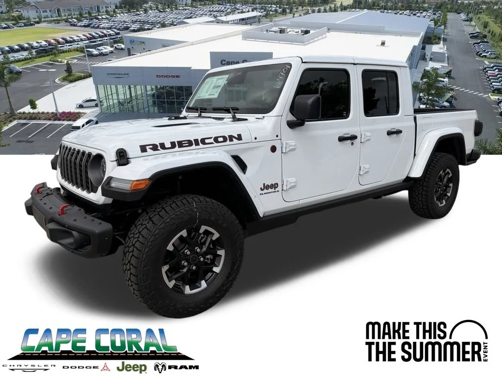 New 2026 Bright White Clear-Coat Exterior Paint Jeep Rubicon X image 1