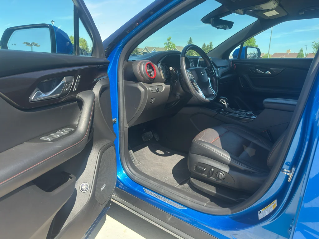 Used 2021 Bright Blue Metallic Chevrolet RS image 11