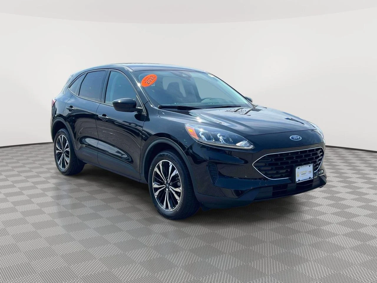Used 2022 AGATE BLACK METALLIC Ford SE image 1