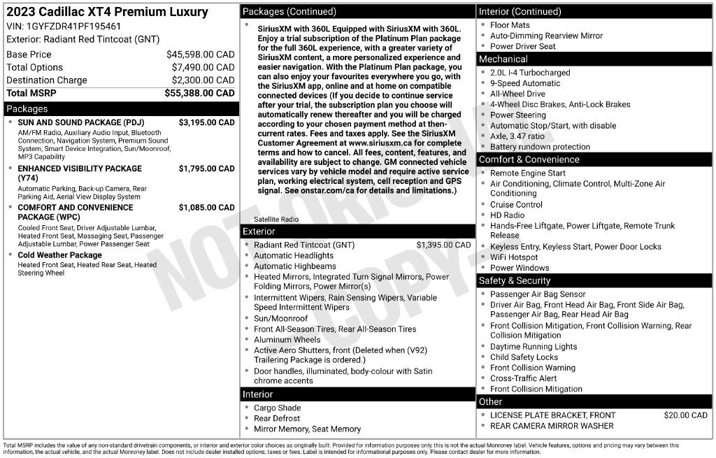 Used 2023 Red Cadillac Premium Luxury image 31