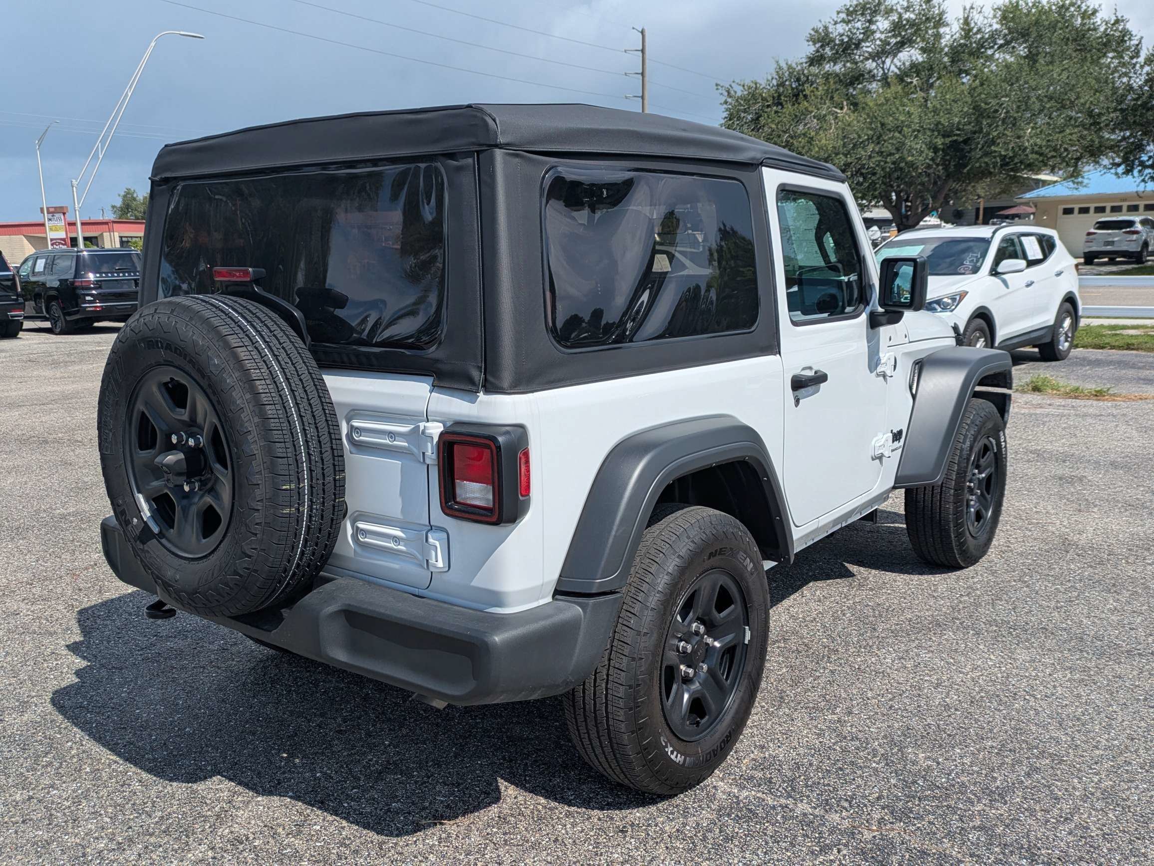 Used 2025 Bright White Clearcoat Jeep Sport image 5