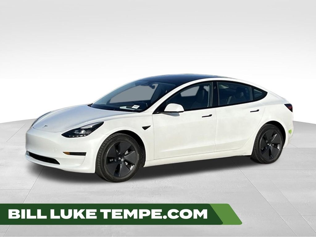 Used 2023 Pearl White Multi-Coat Tesla  image 1