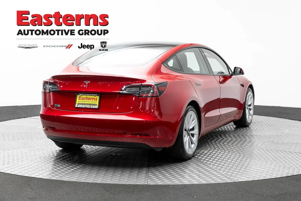 Used 2021 Red Tesla Standard Range Plus image 4