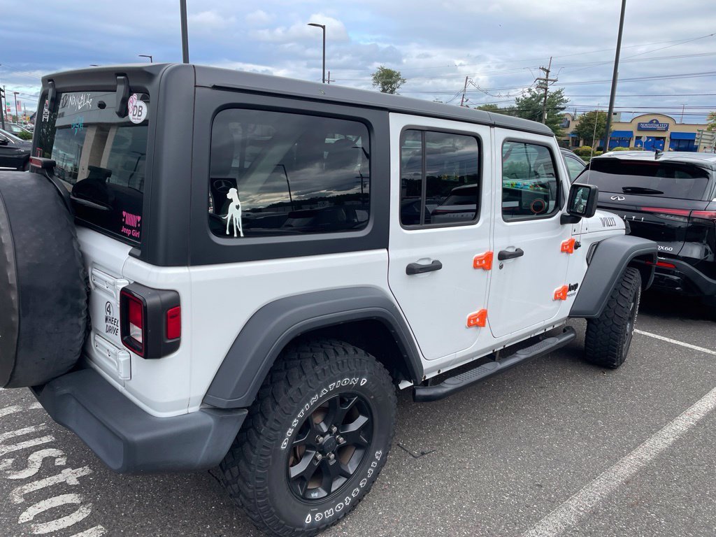 Used 2020 Bright White Clearcoat Jeep Unlimited Sport image 2