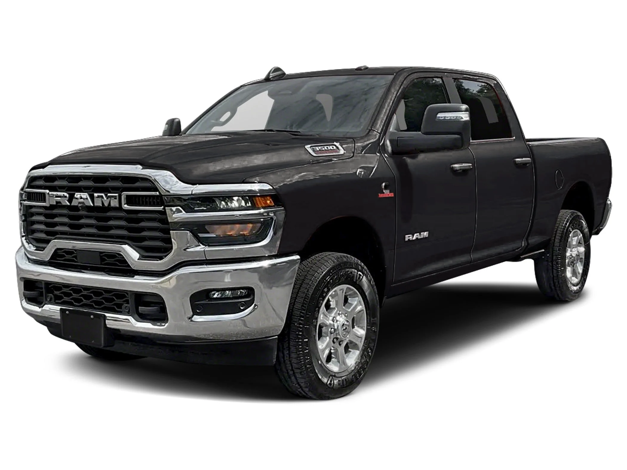 New 2027 Diamond Black Crystal Pearl-Coat  Paint Ram LONE STAR CREW CAB 4X4 8