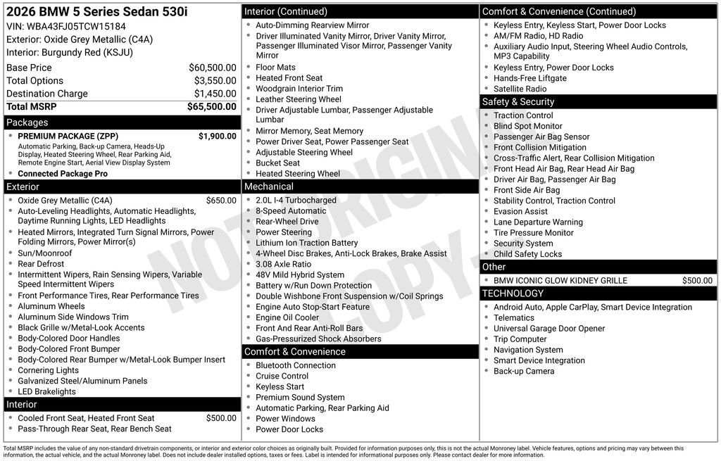 2026 BMW 5 Series 530i - Photo 30
