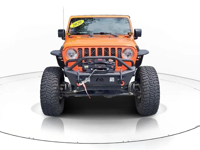 Used 2020 Orange Jeep Sport image 2