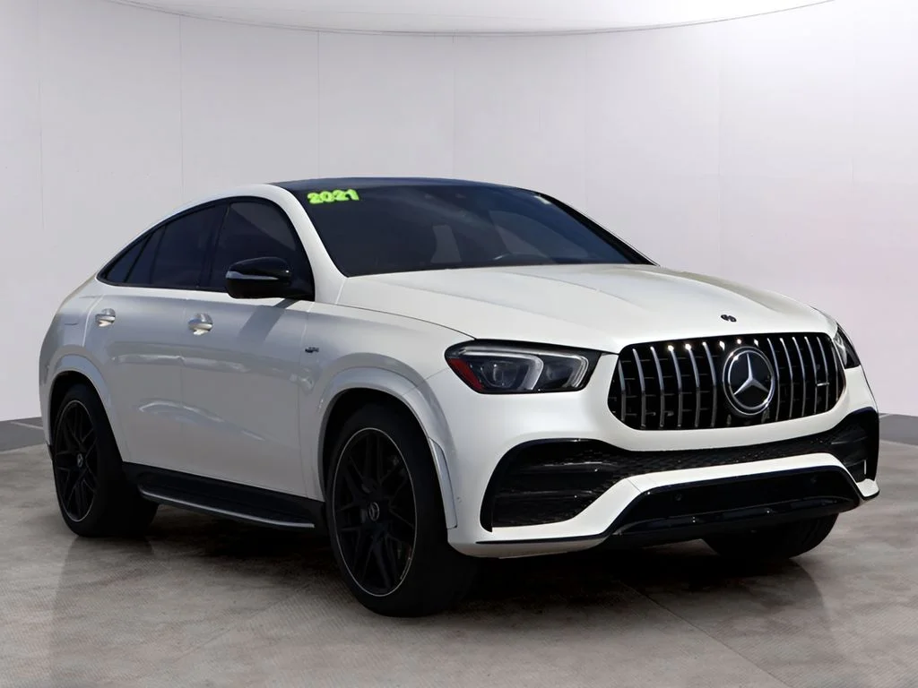 Used 2021 designo Diamond White Metallic Mercedes-Benz GLE 53 AMG® image 3
