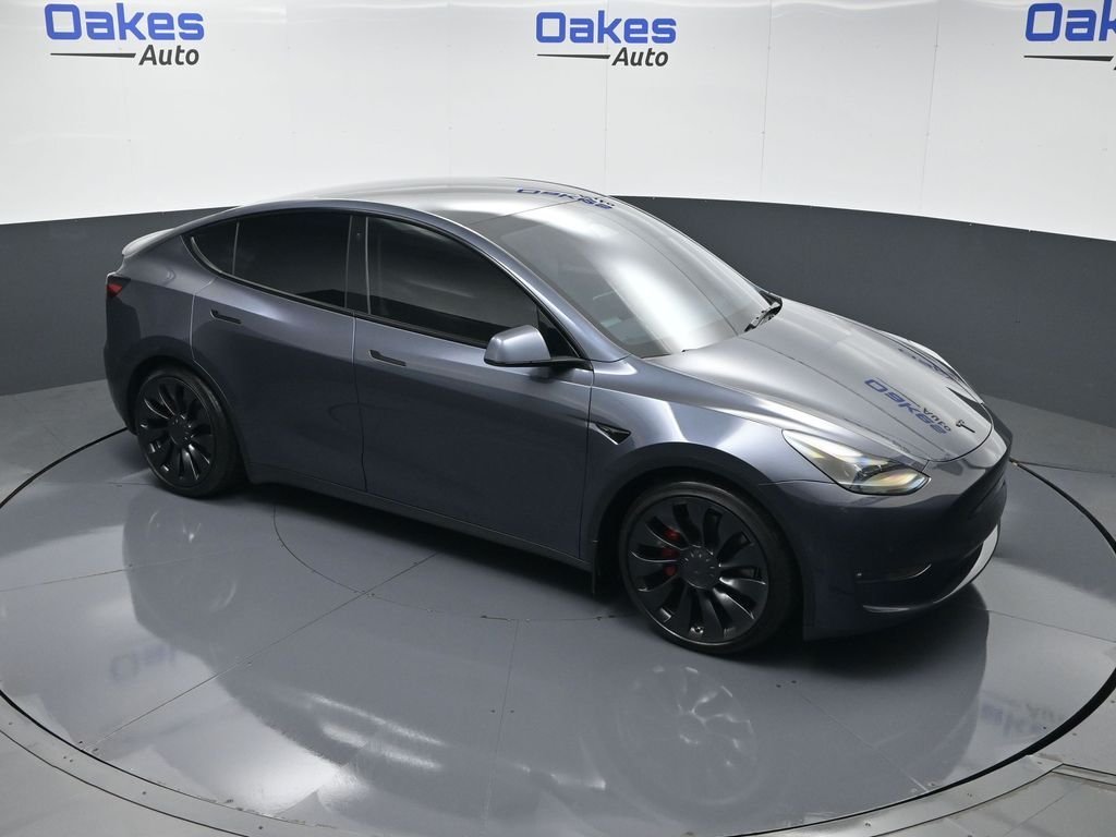 Used 2022 Midnight Silver Metallic Tesla Performance image 42