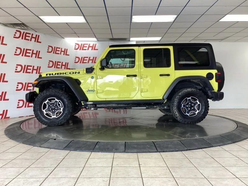 Used 2023 Yellow Jeep Rubicon 4xe image 4