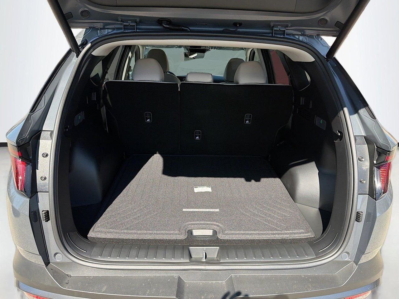 2026 Hyundai Tucson cargo area with rear seats folded