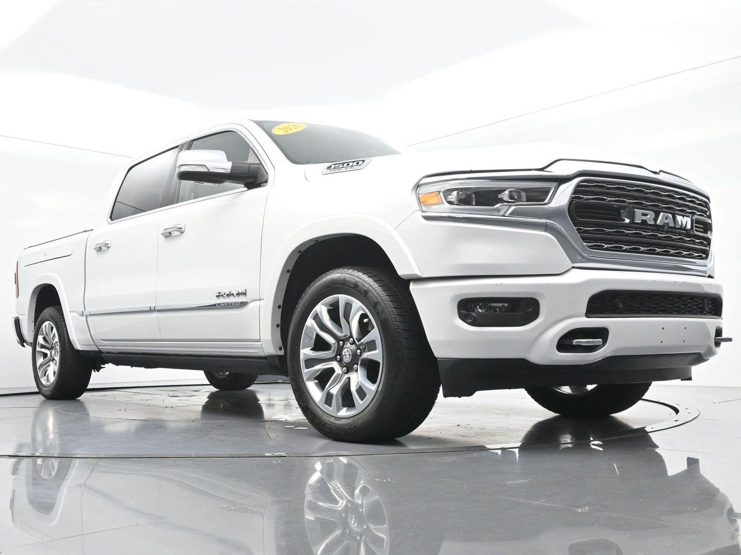 Used 2020 Ivory White Tri-Coat Pearlcoat Ram Limited image 54