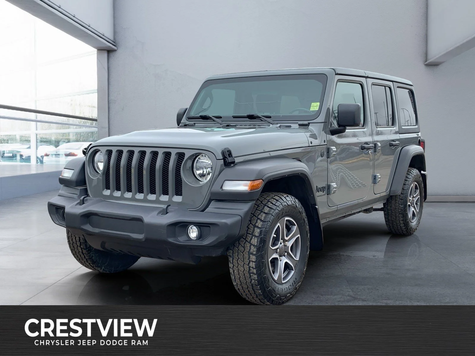 Certified Used 2023 Gray Jeep Sport S image 1