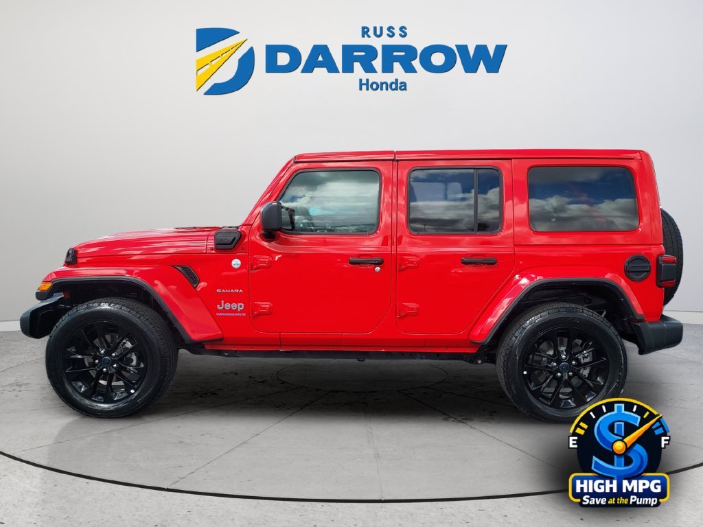 Used 2024 Red Jeep Sahara 4xe image 2