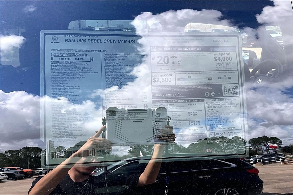 New 2026 Ram 1500 Rebel 4D Crew Cab